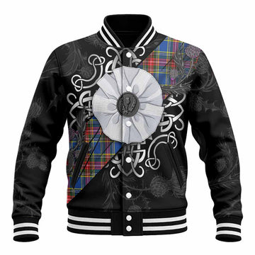 MacBeth (McBeth) Tartan Baseball Jacket Jacobite White Rose Unisex - Tartan Vibes Clothing