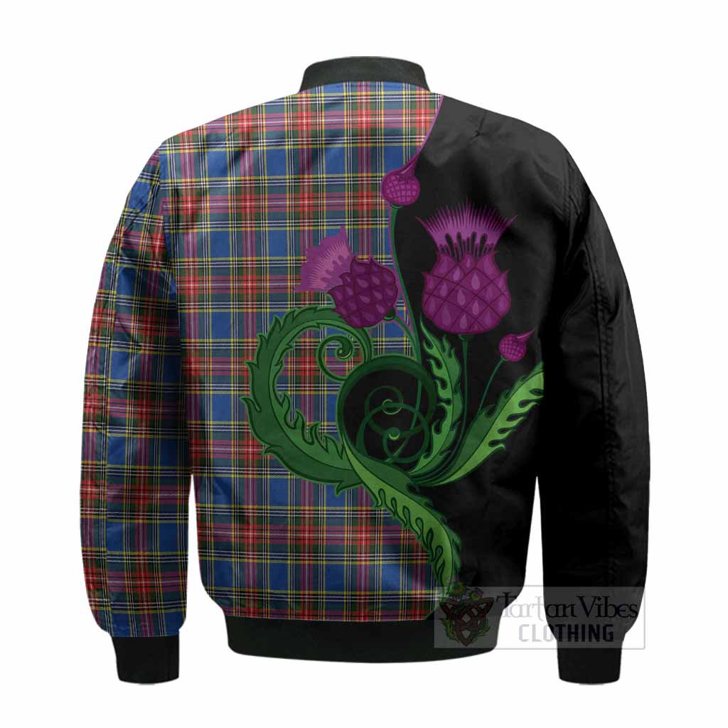 MacBeth (McBeth) Tartan Bomber Jacket Traditional Scottish Thistle - Tartan Vibes Clothing