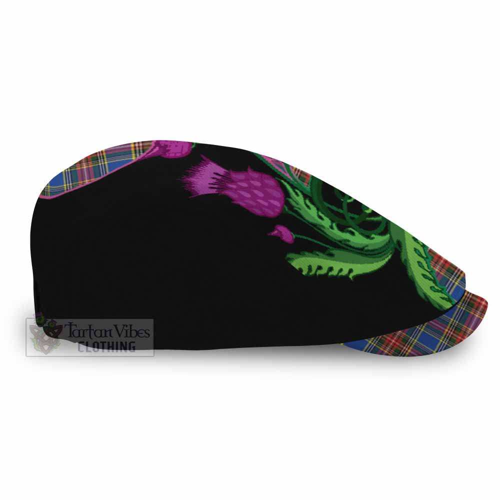 MacBeth (McBeth) Tartan Flat Cap, Jeff Cap Traditional Scottish Thistle - Tartan Vibes Clothing