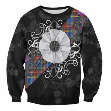 MacBeth (McBeth) Tartan Sweatshirt Jacobite White Rose Unisex - Tartan Vibes Clothing
