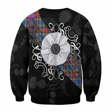 MacBeth (McBeth) Tartan Sweatshirt Jacobite White Rose - Tartan Vibes Clothing