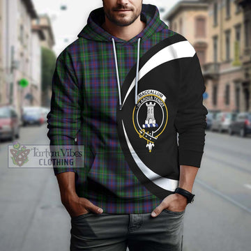 MacCallum (McCallum) Tartan Hoodie with Family Crest Circle Style