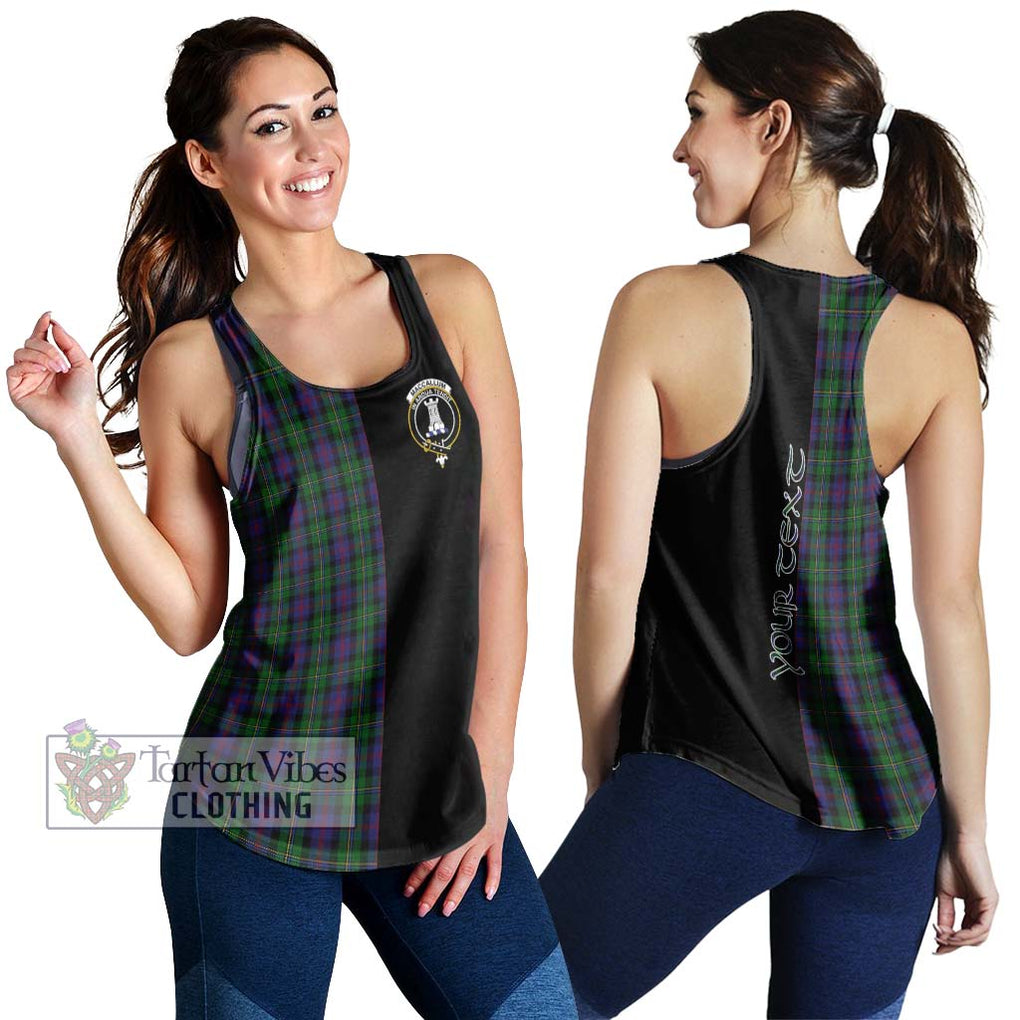 MacCallum (McCallum) Tartan Women's Racerback Tanks with Family Crest and Half Of Me Style 4XL - Tartanvibesclothing Shop