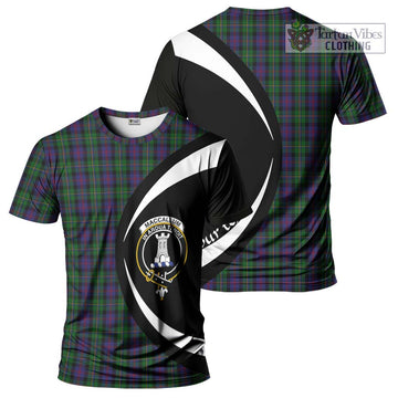 MacCallum (McCallum) Tartan T-Shirt with Family Crest Circle Style