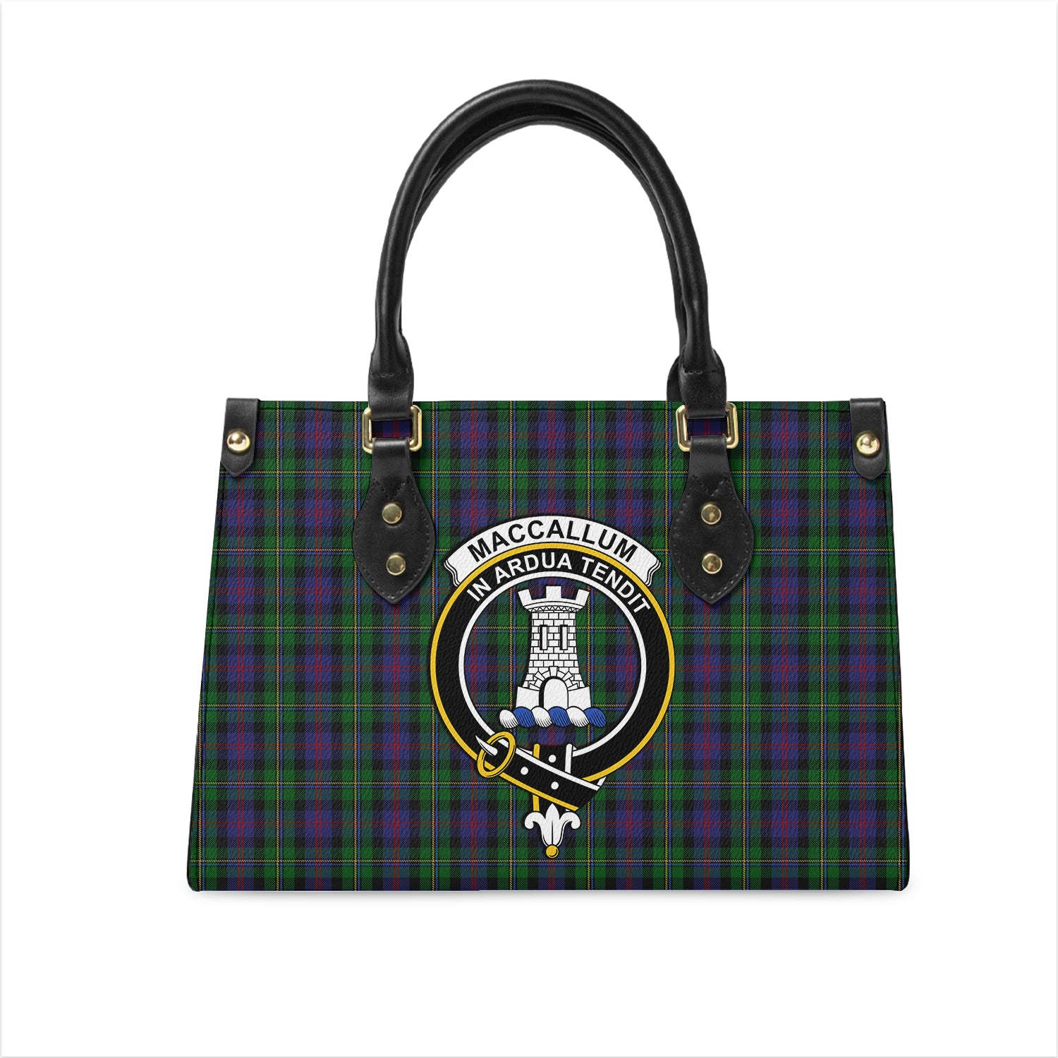 maccallum-tartan-leather-bag-with-family-crest