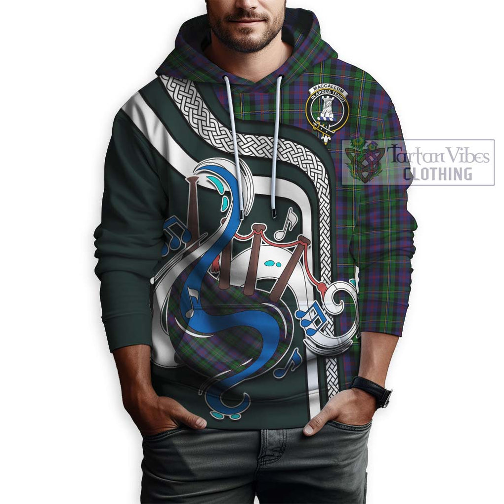 MacCallum (McCallum) Tartan Hoodie with Epic Bagpipe Style Zip Hoodie - Tartanvibesclothing Shop