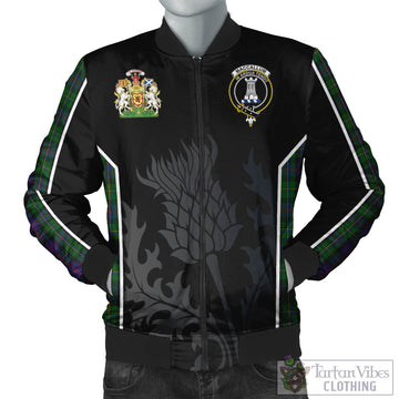 MacCallum (McCallum) Tartan Bomber Jacket with Family Crest and Scottish Thistle Vibes Sport Style