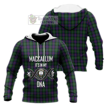 MacCallum (McCallum) Tartan Knitted Hoodie with Family Crest DNA In Me Style