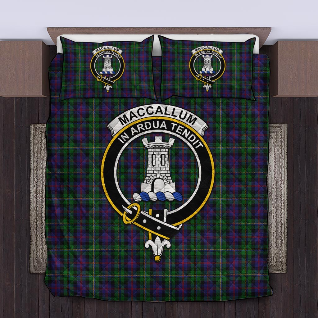 MacCallum (McCallum) Tartan Quilt Bed Set with Family Crest Twin - Tartan Vibes Clothing