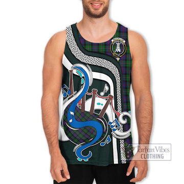 MacCallum (McCallum) Tartan Men's Tank Top with Epic Bagpipe Style