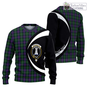 MacCallum (McCallum) Tartan Ugly Sweater with Family Crest Circle Style