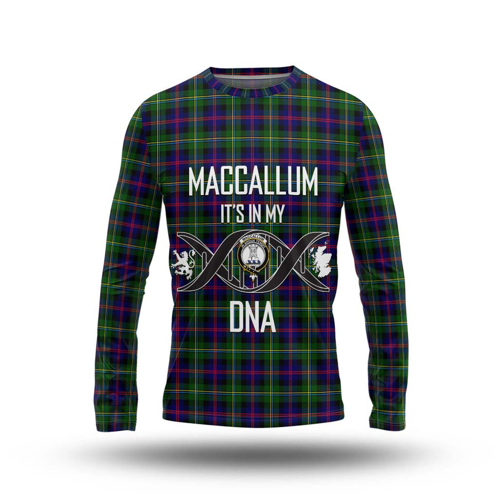 Tartan Vibes Clothing MacCallum #2 Tartan Long Sleeve T-Shirt with Family Crest DNA In Me Style