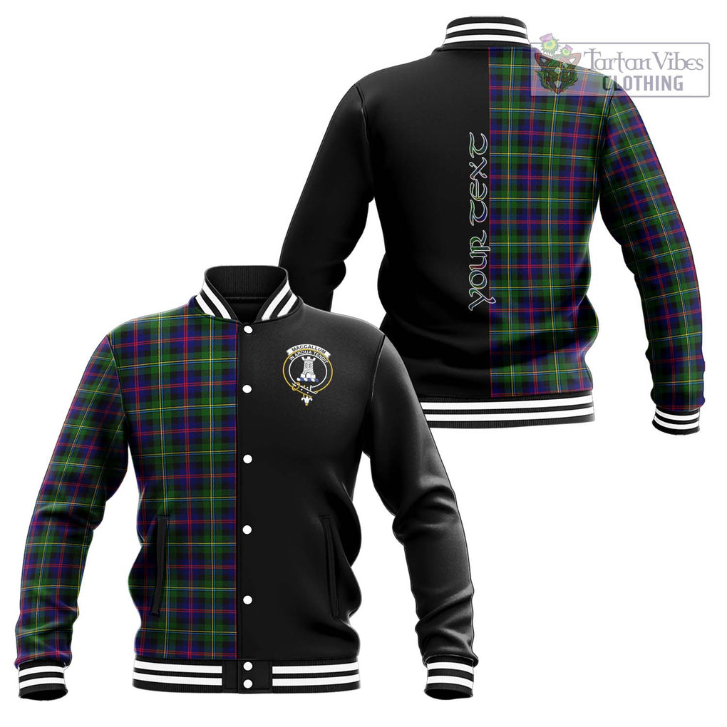 Tartan Vibes Clothing MacCallum #2 Tartan Baseball Jacket with Family Crest and Half Of Me Style