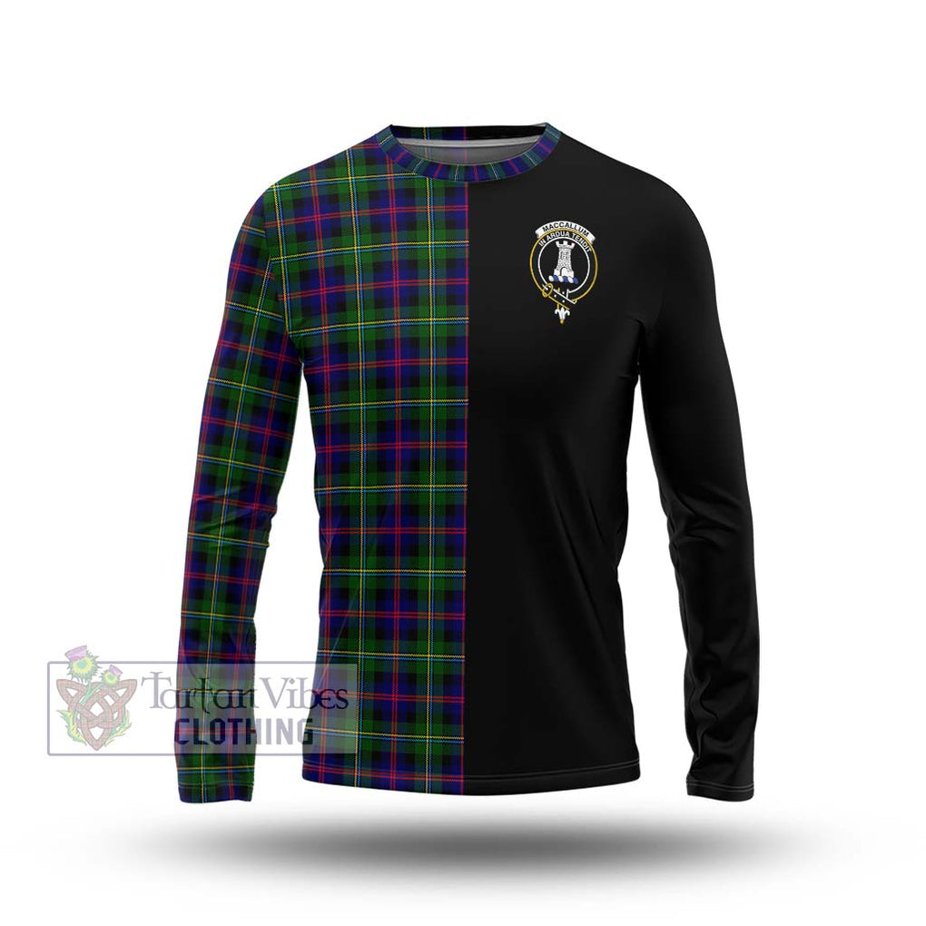 Tartan Vibes Clothing MacCallum #2 Tartan Long Sleeve T-Shirt with Family Crest and Half Of Me Style