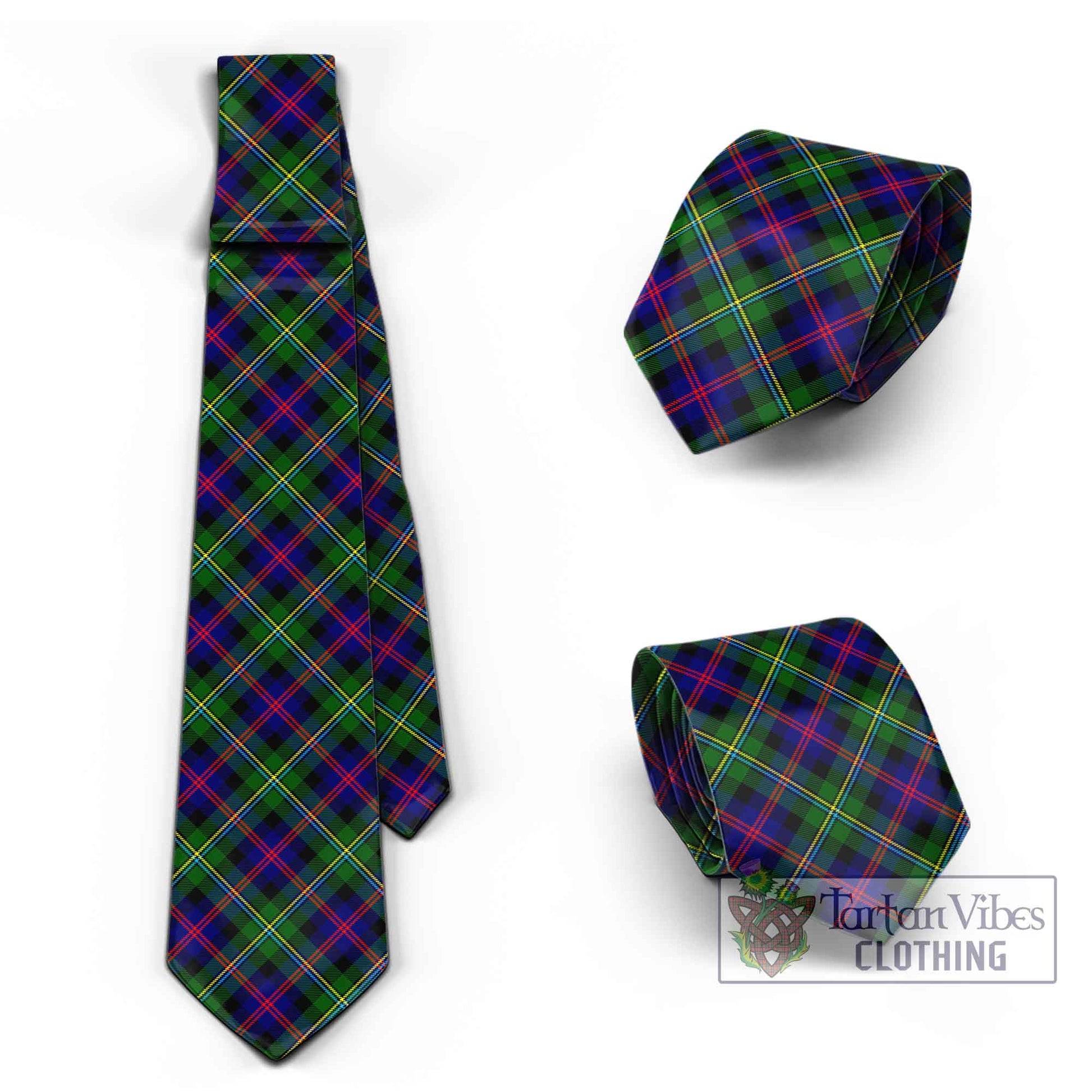 Tartan Vibes Clothing MacCallum #2 Tartan Classic Necktie Cross Style