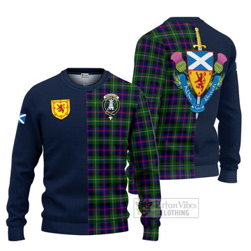 MacCallum #2 Tartan Ugly Sweater with Scottish Lion Royal Arm Half Style