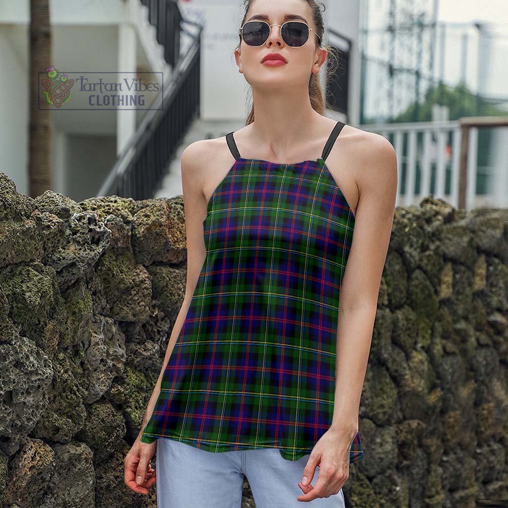 Tartan Vibes Clothing MacCallum #2 Tartan Loose Halter Neck Camisole