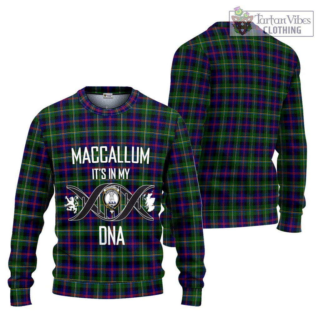 Tartan Vibes Clothing MacCallum #2 Tartan Knitted Sweater with Family Crest DNA In Me Style