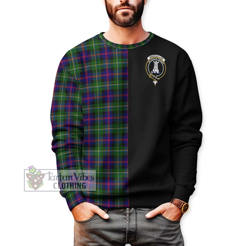 Tartan Vibes Clothing MacCallum #2 Tartan Sweatshirt with Family Crest and Half Of Me Style