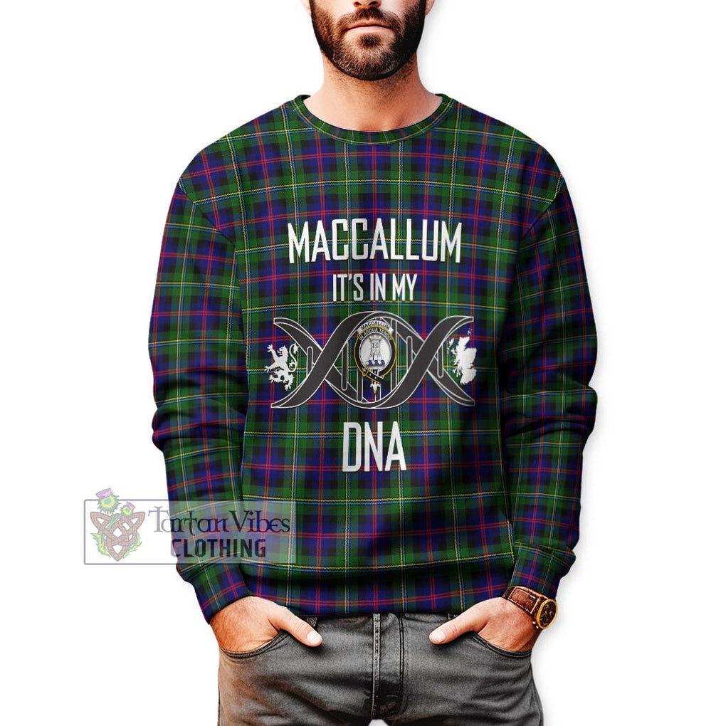 Tartan Vibes Clothing MacCallum #2 Tartan Sweatshirt with Family Crest DNA In Me Style