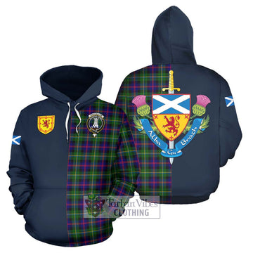 MacCallum #2 Tartan Hoodie Alba with Scottish Lion Royal Arm Half Style