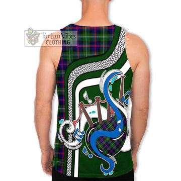 MacCallum #2 Tartan Men's Tank Top with Epic Bagpipe Style