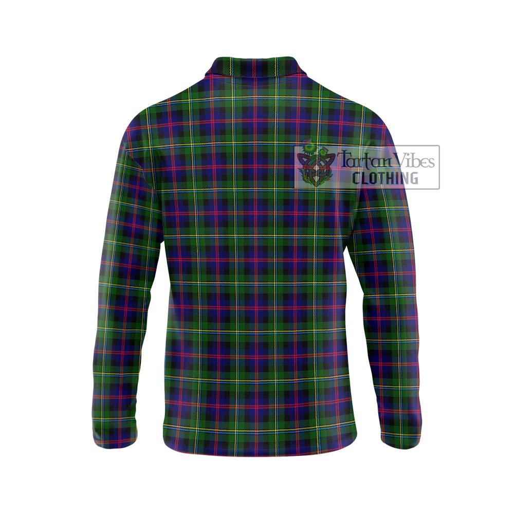 Tartan Vibes Clothing MacCallum #2 Tartan Long Sleeve Polo Shirt with Family Crest DNA In Me Style