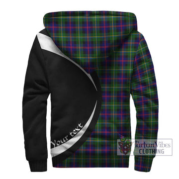 MacCallum #2 Tartan Sherpa Hoodie with Family Crest Circle Style