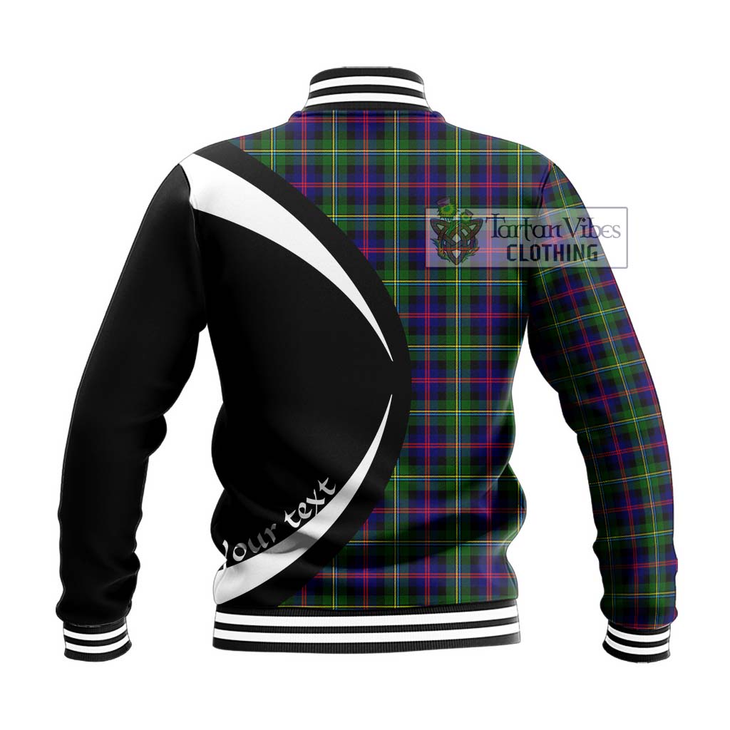 Tartan Vibes Clothing MacCallum #2 Tartan Baseball Jacket with Family Crest Circle Style