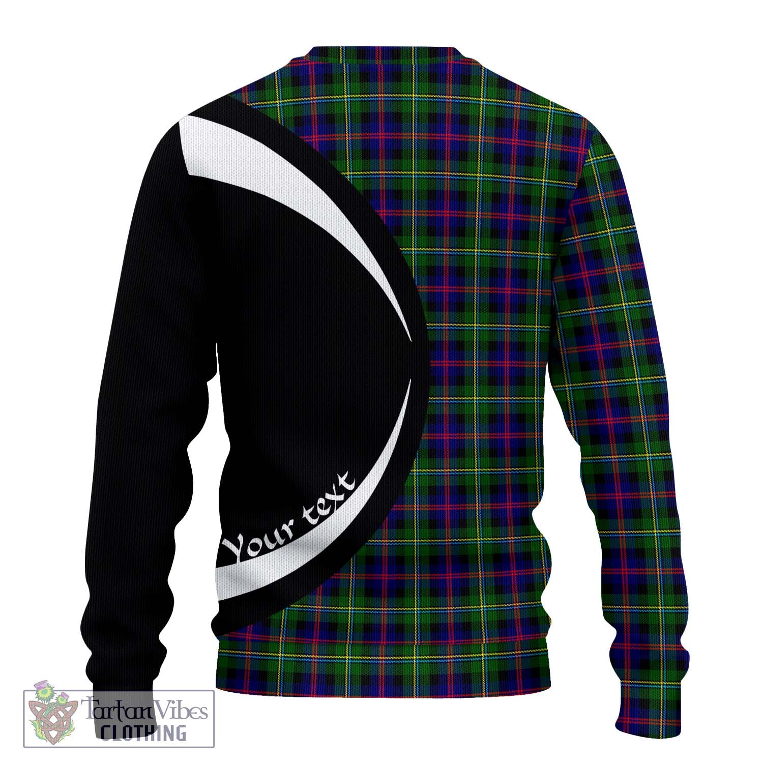 Tartan Vibes Clothing MacCallum #2 Tartan Knitted Sweater with Family Crest Circle Style