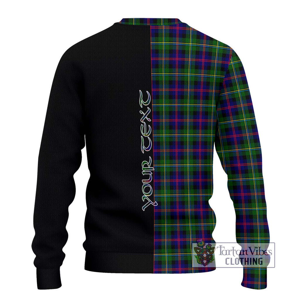 Tartan Vibes Clothing MacCallum #2 Tartan Knitted Sweater with Family Crest and Half Of Me Style