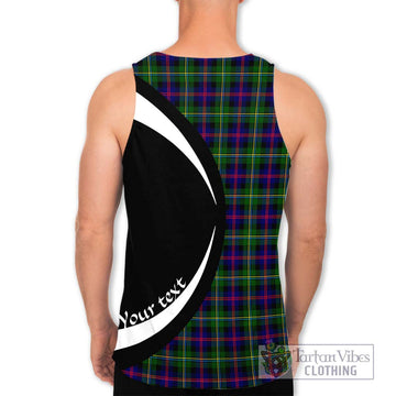 MacCallum #2 Tartan Men's Tank Top with Family Crest Circle Style