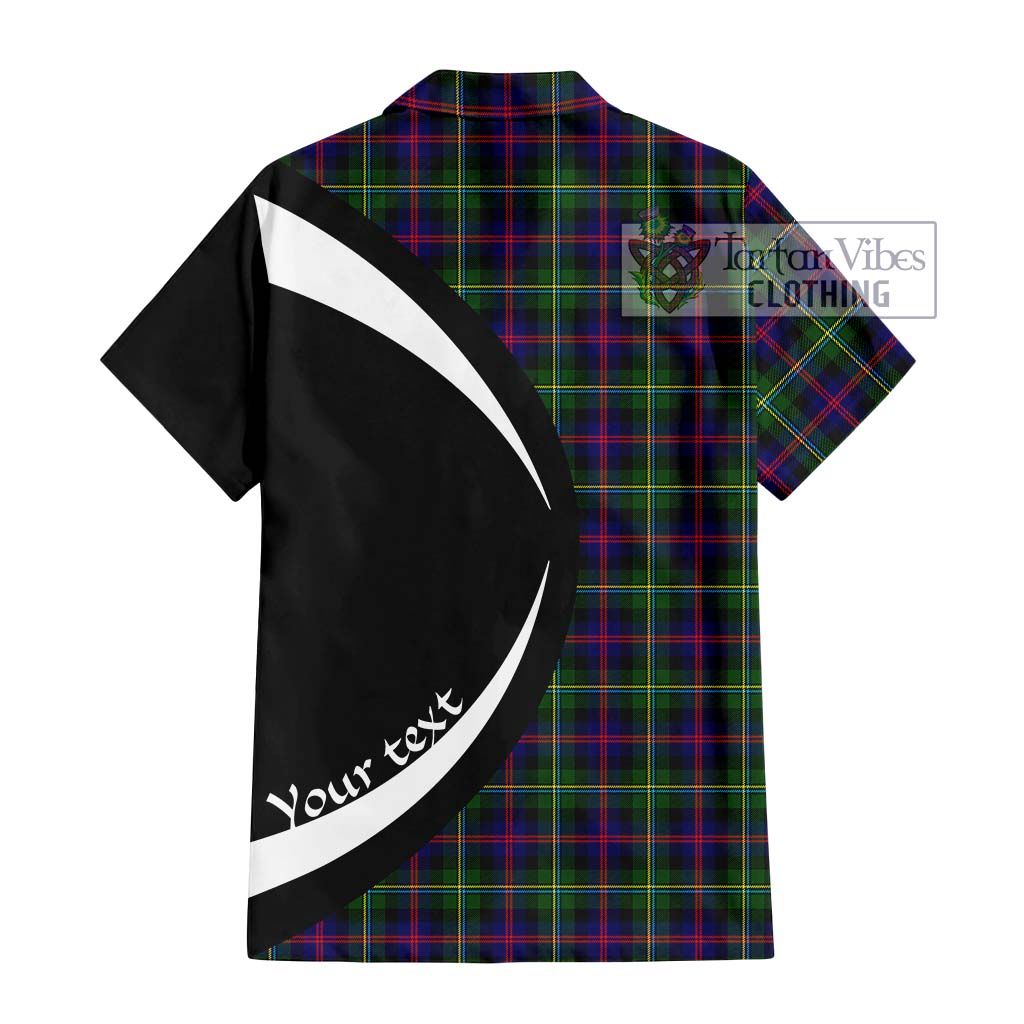 Tartan Vibes Clothing MacCallum #2 Tartan Short Sleeve Button Up with Family Crest Circle Style