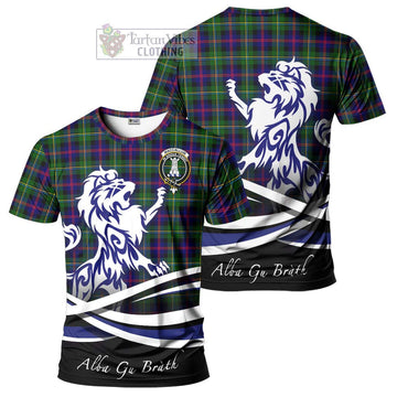 MacCallum #2 Tartan Cotton T-shirt with Alba Gu Brath Regal Lion Emblem