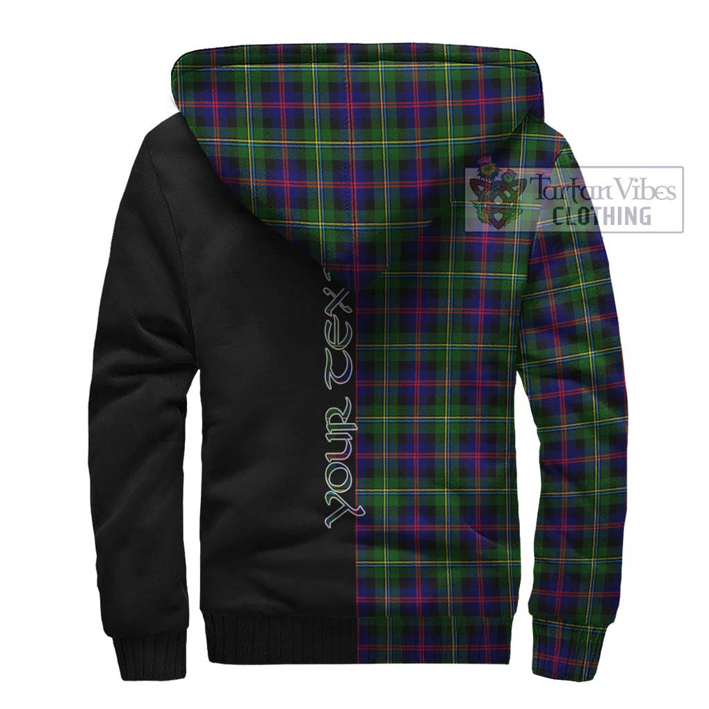 Tartan Vibes Clothing MacCallum #2 Tartan Sherpa Hoodie with Family Crest and Half Of Me Style