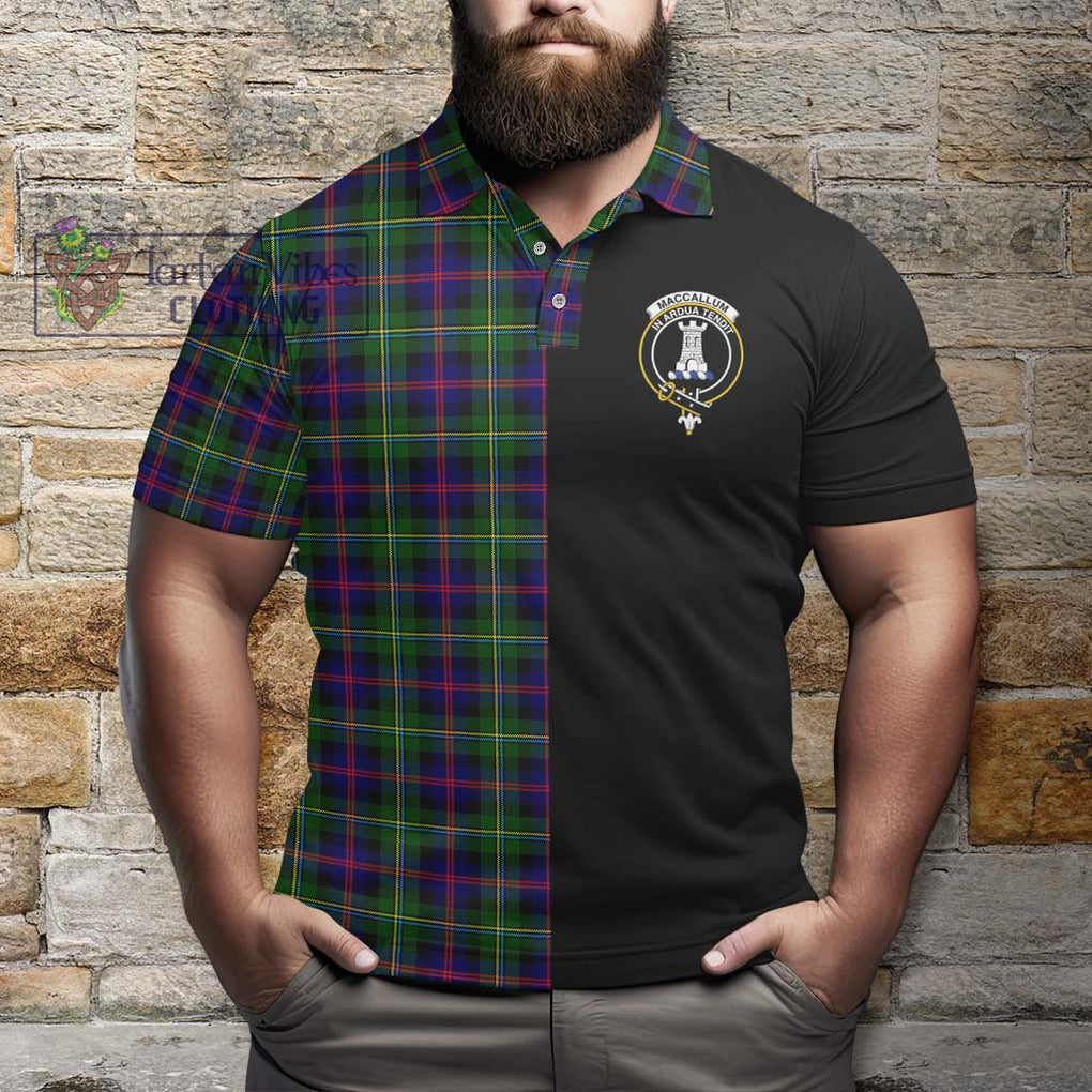 Tartan Vibes Clothing MacCallum #2 Tartan Polo Shirt with Family Crest and Half Of Me Style