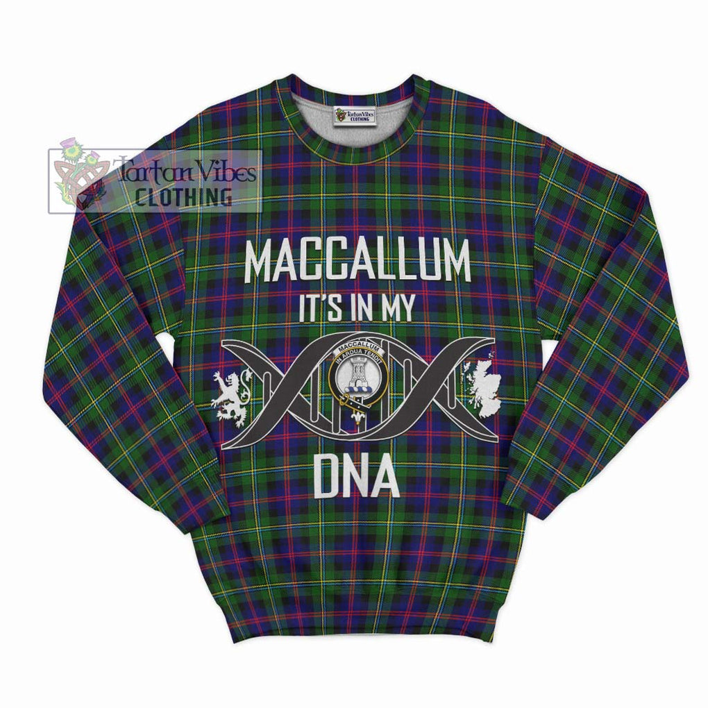 Tartan Vibes Clothing MacCallum #2 Tartan Sweatshirt with Family Crest DNA In Me Style