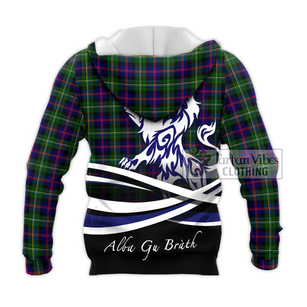 Tartan Vibes Clothing MacCallum #2 Tartan Knitted Hoodie with Alba Gu Brath Regal Lion Emblem