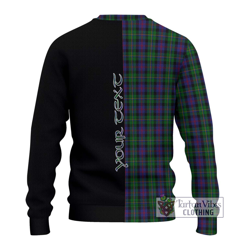 MacCallum (McCallum) Tartan Knitted Sweater with Family Crest and Half Of Me Style - Tartanvibesclothing Shop