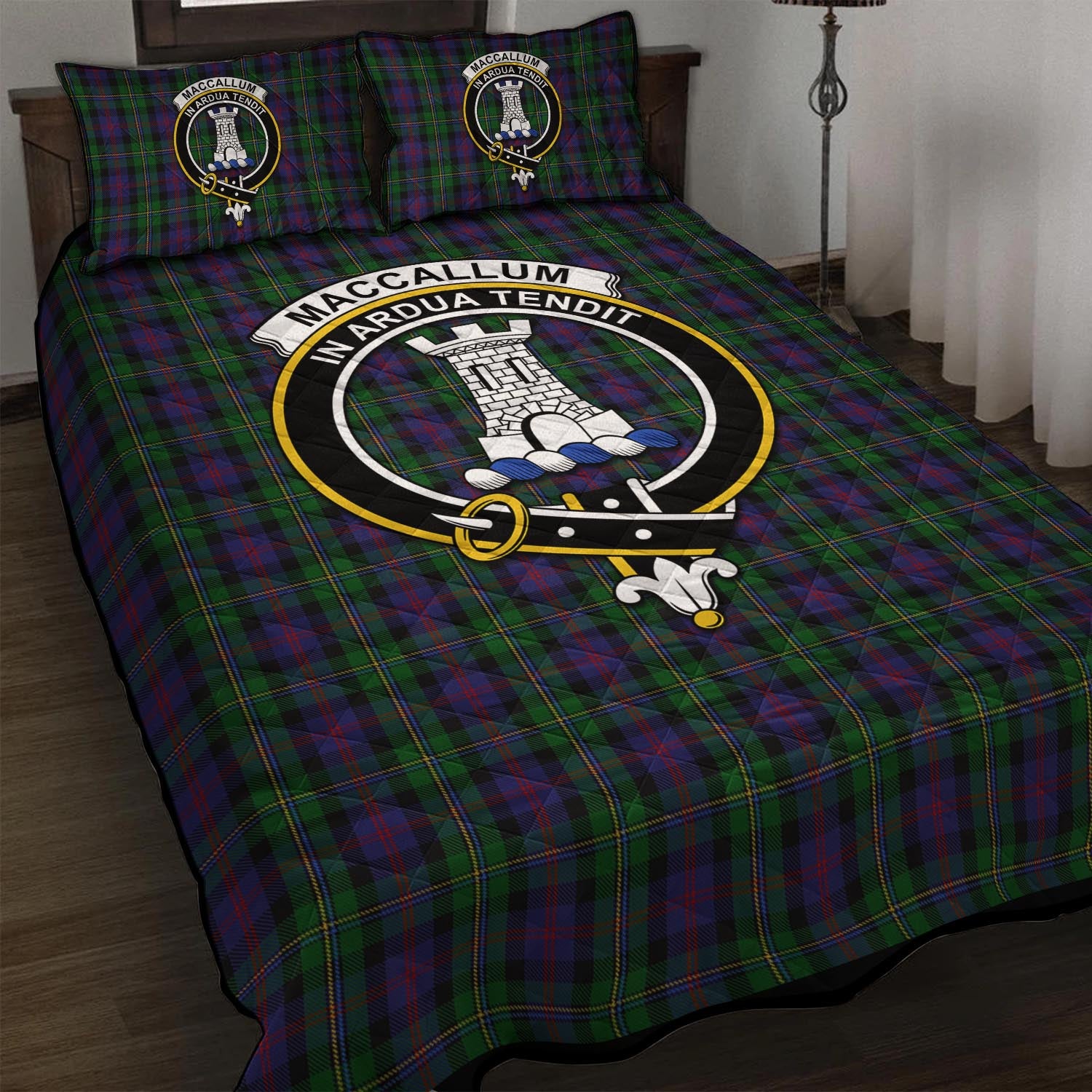 MacCallum (McCallum) Tartan Quilt Bed Set with Family Crest - Tartan Vibes Clothing