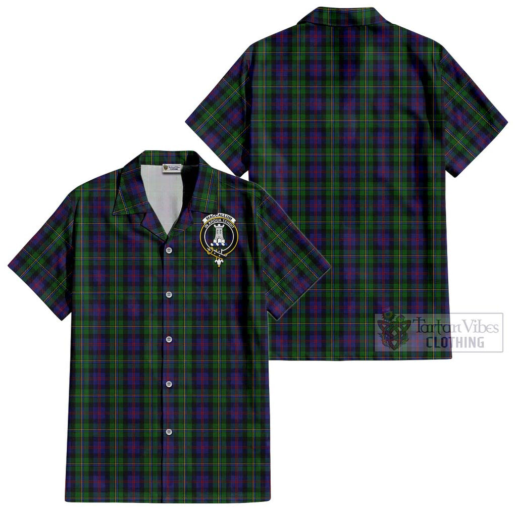 MacCallum (McCallum) Tartan Cotton Hawaiian Shirt with Family Crest Kid - Tartan Vibes Clothing