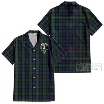 MacCallum (McCallum) Tartan Cotton Hawaiian Shirt with Family Crest