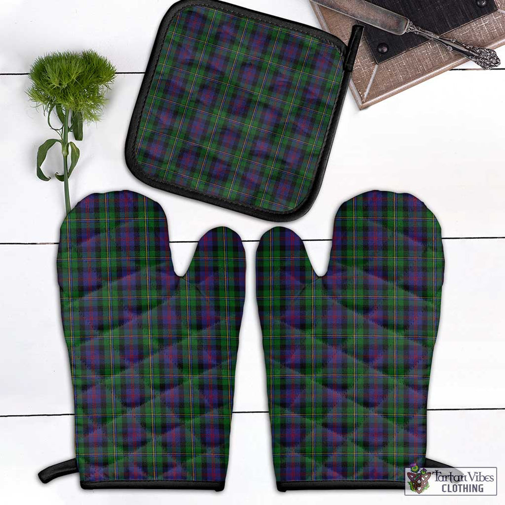 MacCallum (McCallum) Tartan Combo Oven Mitt & Pot-Holder Black - Tartan Vibes Clothing