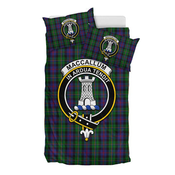 MacCallum (McCallum) Tartan Bedding Set with Family Crest