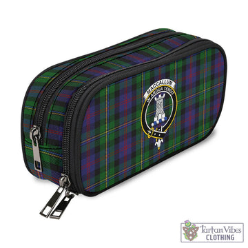 MacCallum (McCallum) Tartan Pen and Pencil Case with Family Crest