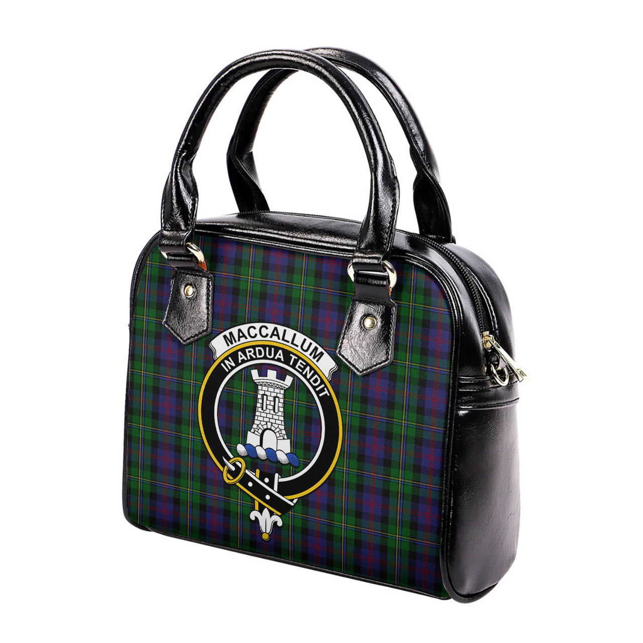 MacCallum Tartan Shoulder Handbags with Family Crest - Tartanvibesclothing