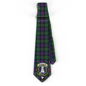 MacCallum (McCallum) Tartan Classic Necktie with Family Crest