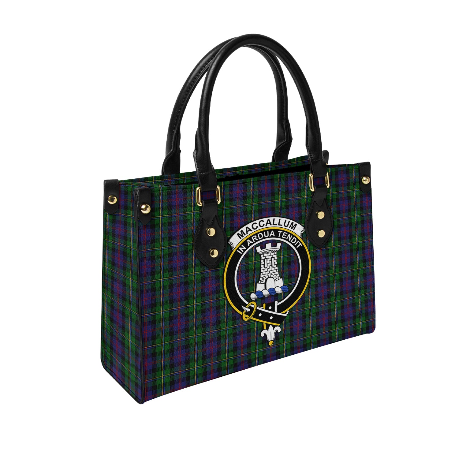 maccallum-tartan-leather-bag-with-family-crest