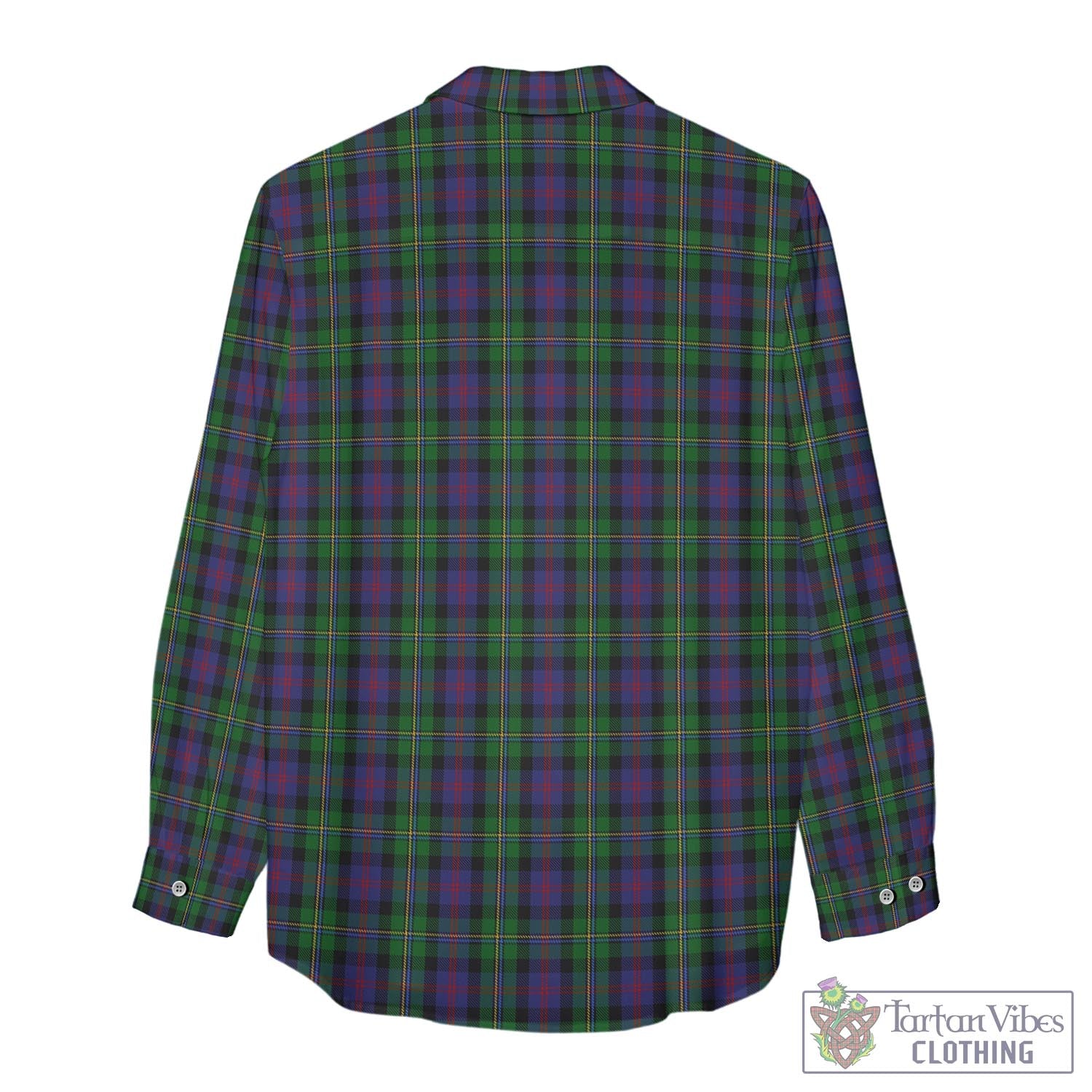 Tartan Vibes Clothing MacCallum Tartan Womens Casual Shirt with Family Crest