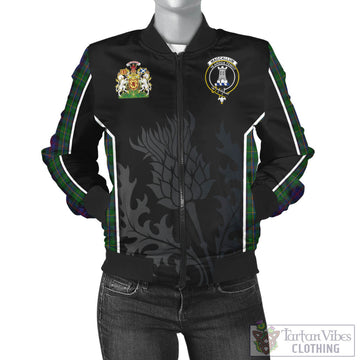 MacCallum (McCallum) Tartan Bomber Jacket with Family Crest and Scottish Thistle Vibes Sport Style